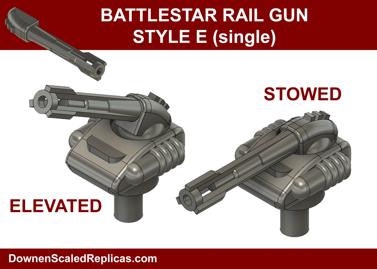 1/4105 Rail Guns Style E Single Mount